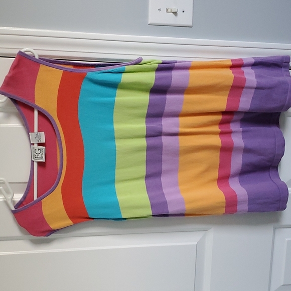 Pretty Multi Color Striped Sweater Set - Picture 2 of 6